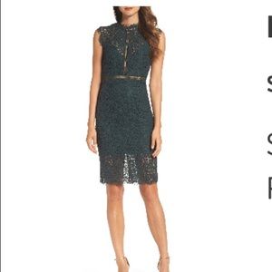 Bardot Lace Sheath Cocktail dress